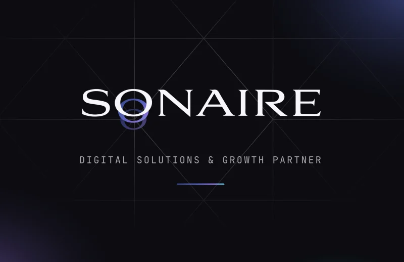 Visitenkarte von Sonaire, dunkle Fassung